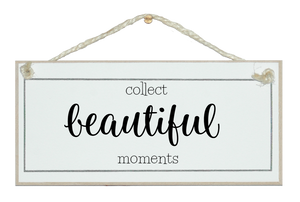 Collect beautiful moments. Sign