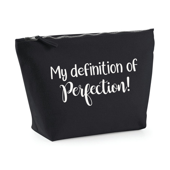 Definition of perfection. Make up bag