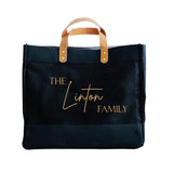 Personalised Family Name Luxury Shopper Bags
