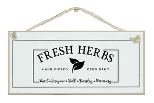 Fresh Herbs....vintage style sign