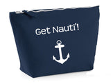 Get Nauti'! Navy make up bag