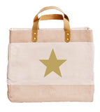 Star Print Luxury Canvas Shopper