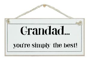 Grandad, simply the best