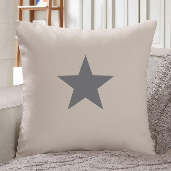 Star Designs. Natural Square Cushion