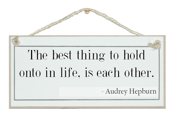 Best thing to hold onto...