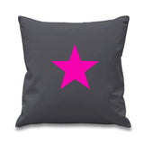 Star Designs. Slate Grey Square Cushion