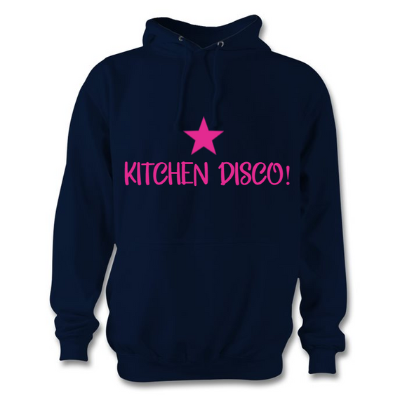Kitchen Disco! Navy hoodie