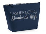 Lashes Long...Navy make up bag