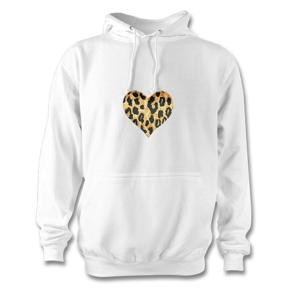 Leopard Print Heart hoodie