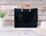 Lilly Illustration design Luxury Jute Shopper Bag