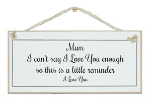 Mum, little reminder...sign