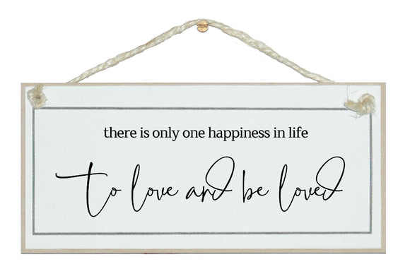 To love and be loved. Free style sign