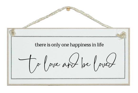 To love and be loved. Free style sign