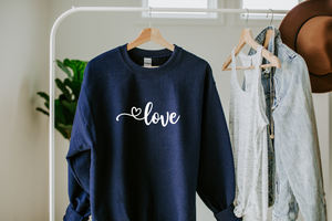 Love. Navy Sweatshirt
