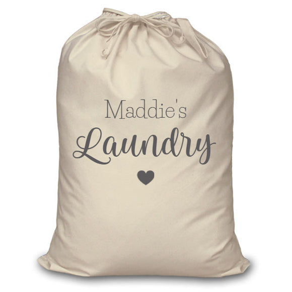 Personalised Canvas Laundry Bag