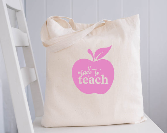 Teacher/School theme Natural Tote Bags