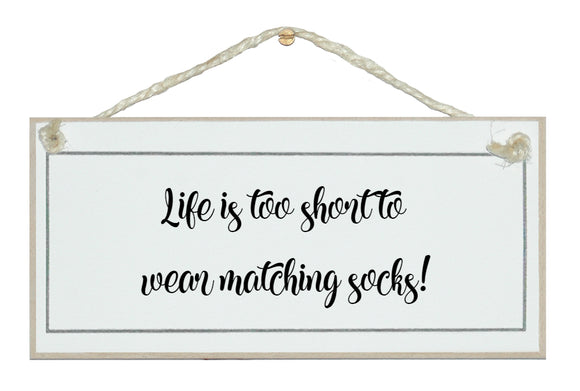 ...matching socks!