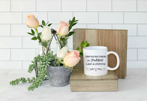 Bespoke Memories made in...! mug