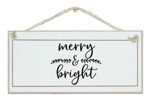 Merry and Bright. New, fun Christmas sign