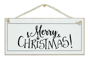 Merry Christmas. Simple. New, fun Christmas sign