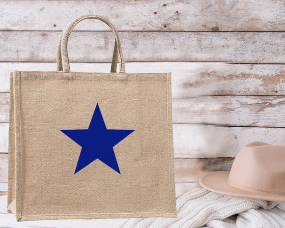 Star Designs....Large Jute Bags