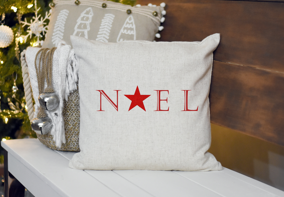 NOEL. Natural Square Cushion