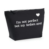 I'm not perfect...Black make up bag