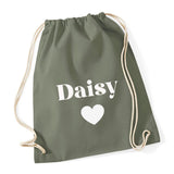 Personalised Canvas Gymsac Bags
