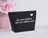 I'm not perfect...Black make up bag