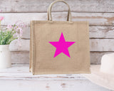 Star Designs....Large Jute Bags