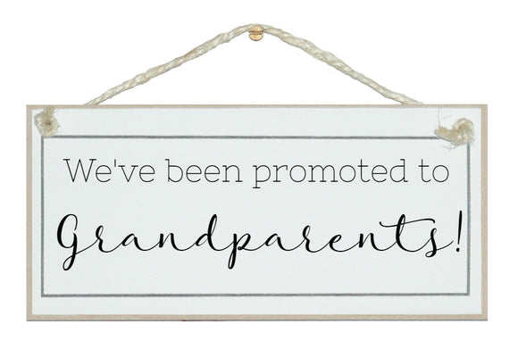 Promoted to Grandparents!