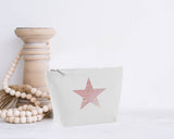 Star Design. Grey Make Up Bag