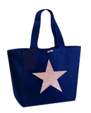 Rose Gold Star Design Marina Bags