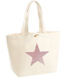 Rose Gold Star Design Marina Bags