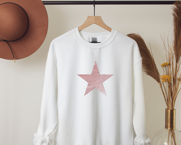 Rose gold star. Sweatshirt
