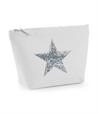 Star Design. Grey Make Up Bag