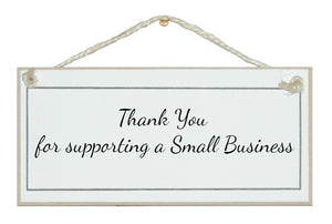 Supporting a small business