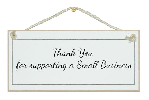 Supporting a small business