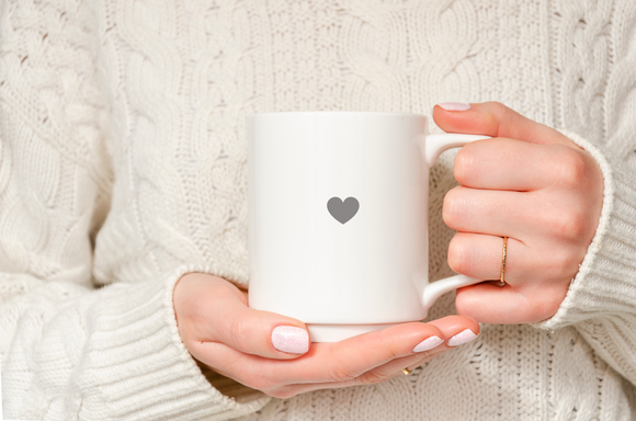 mini heart mug