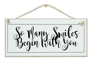 So many smiles...Sign