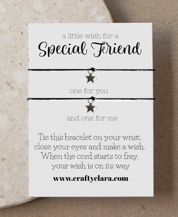 Special Friend double wish Star Bracelet