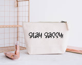 Stay Sassy range make up bags