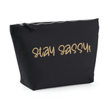 Stay Sassy range make up bags