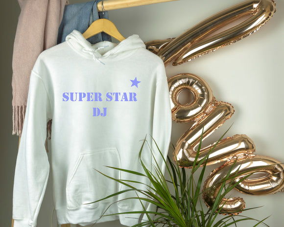Super star DJ white hoodie