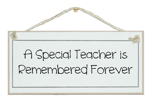 Special teacher remembered...