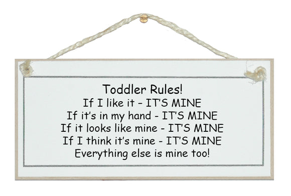 Toddler Rules!