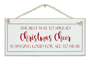 Christmas cheer...sign