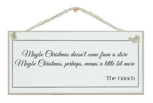 Christmas store...sign