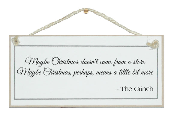 Christmas store...sign