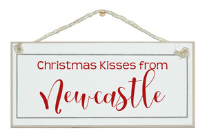 Christmas kisses from...sign